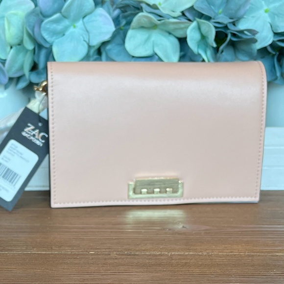 ZAC Zac Posen Handbags - NWT ZAC Zac Posen Earthette Blush Pink Clutch
